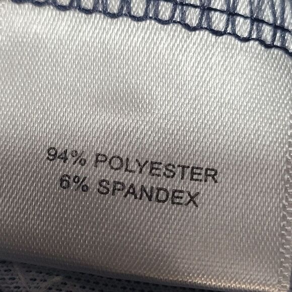 Peter Millar Golf Polo Shirt Mens 2XL Purple Geometric Pattern BlueJack National - Picture 10 of 11